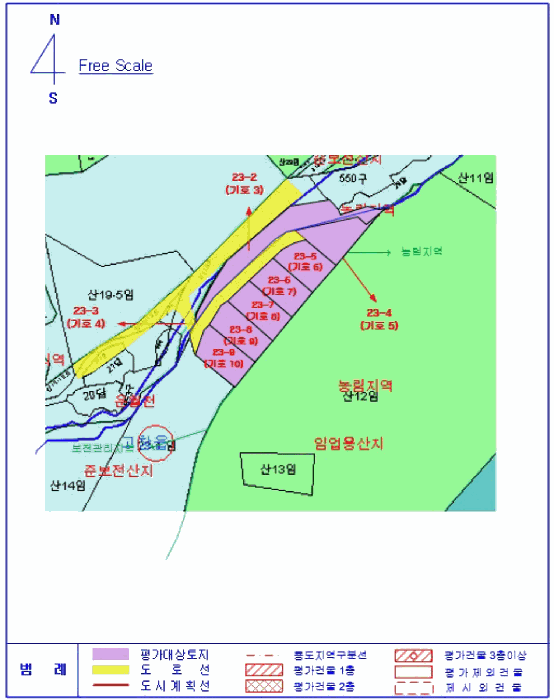 지 번 약 도(기호 3~10)