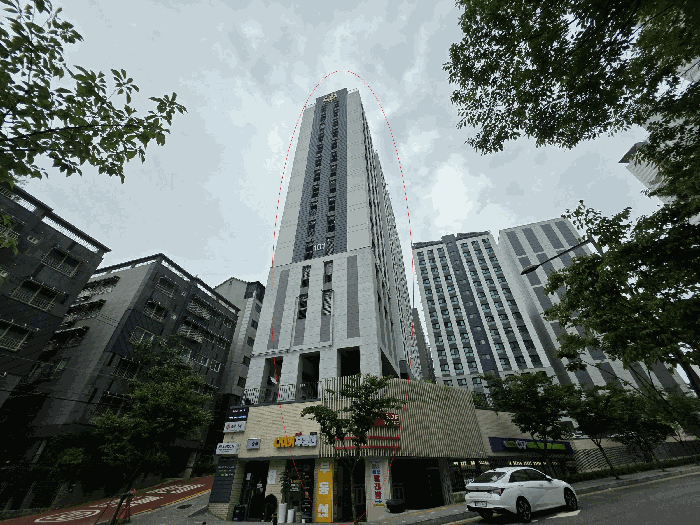 본건동 전경