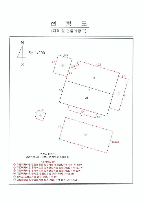 지적 및 건물개