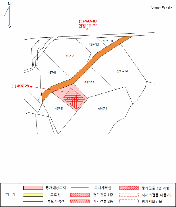 지적 및 건물개황도