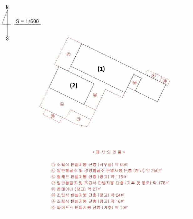 건 물 개 황 도