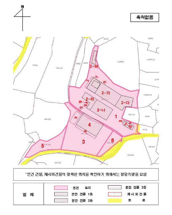 지적 및 건물개황도