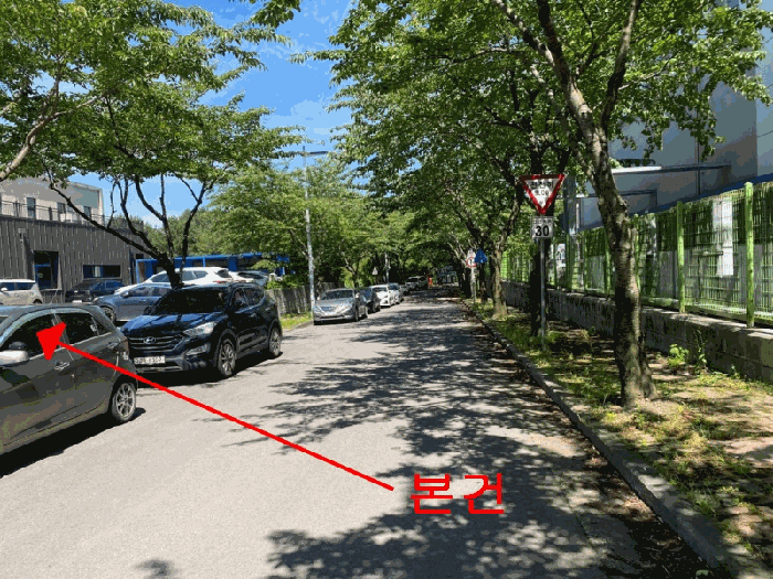 본건 남동측 주