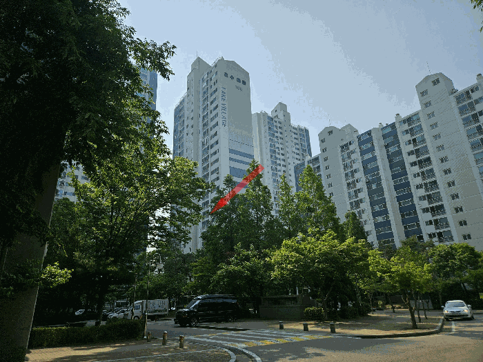 본건동 전경 (본건 북서측 인근에서 촬영)