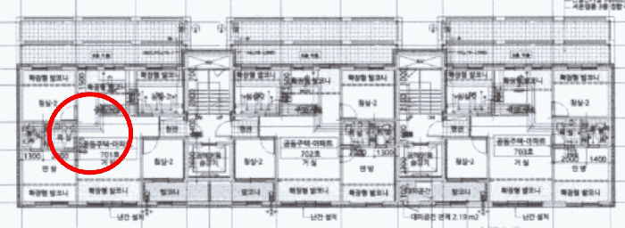 건 물 개 황 도(호별 배치도)
