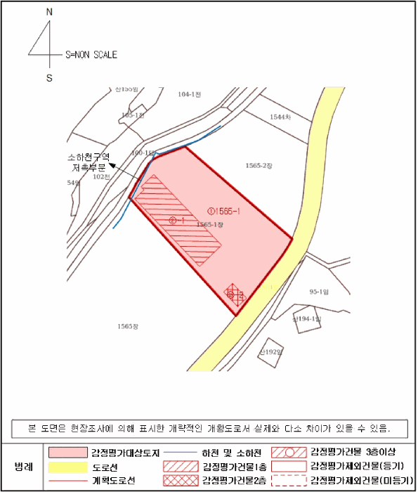 지적 및 건물개황도