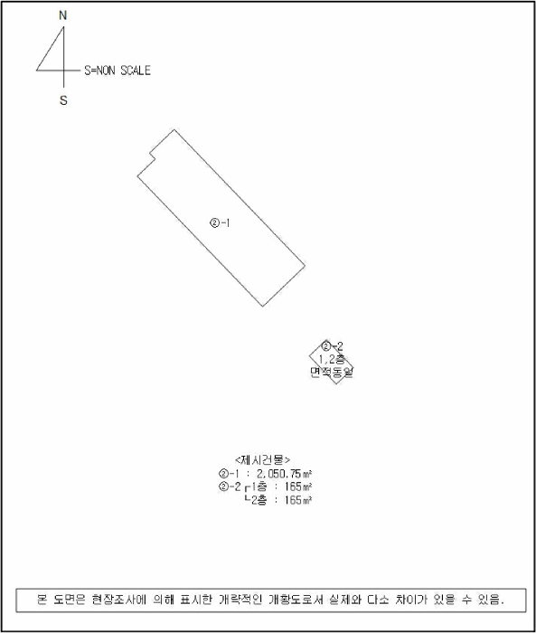 지적 및 건물개황도