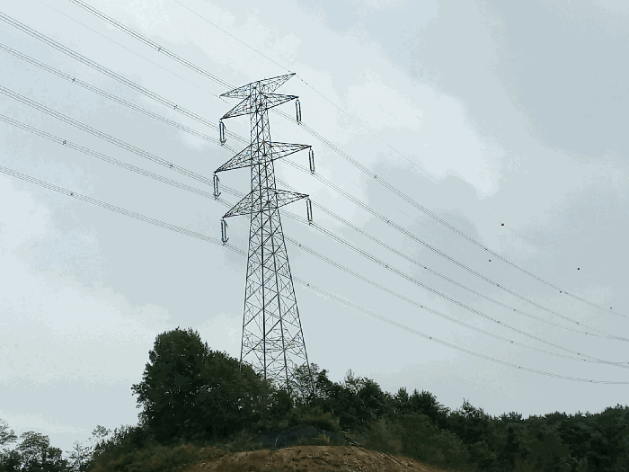 기호(1)토지상의 철탑 및 송전선