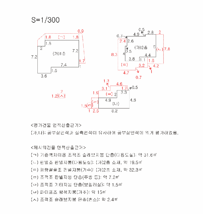 지적 및 건물개황도