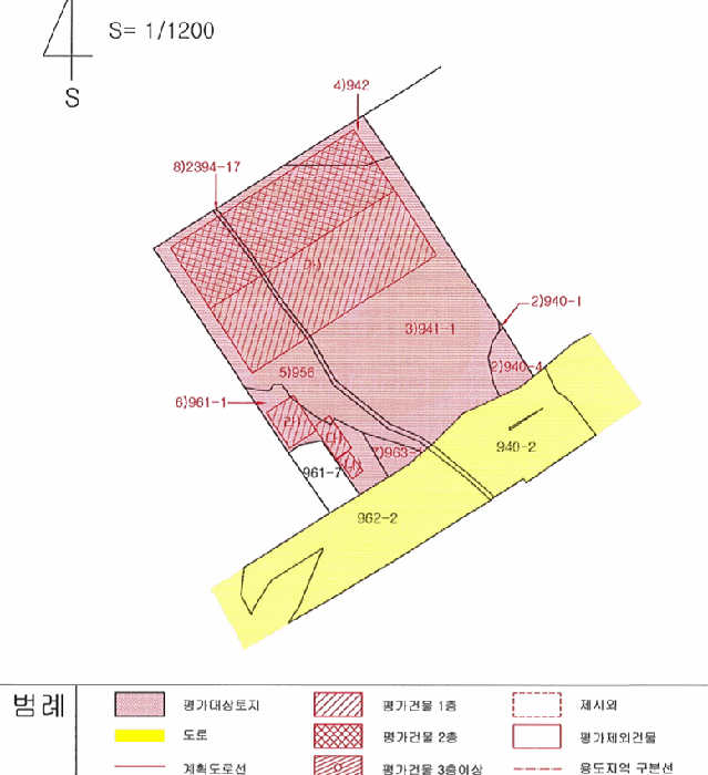 지적 및 건물개황도