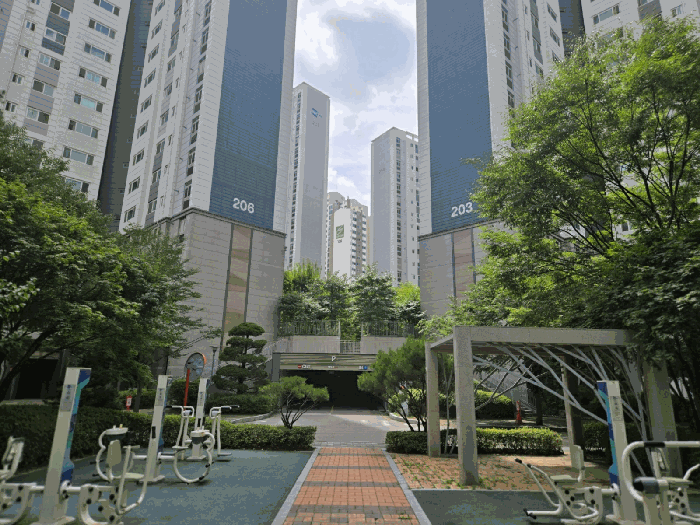 본건 두산위브트레지움아파트 주변 전경