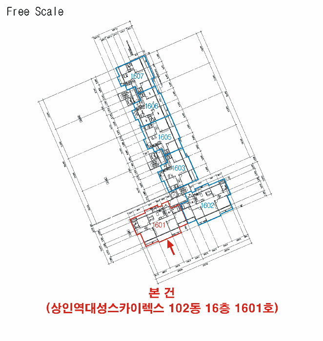 호  별  배  치  도