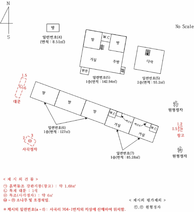 건 물 개 황 도