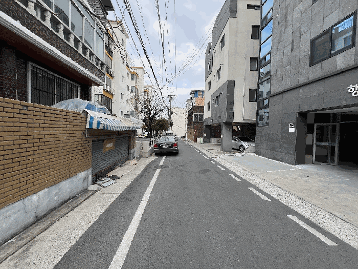대상물건 인접도로 전경
