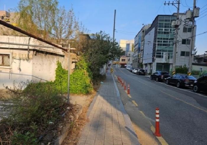 본건 건물 주변 도로변 전경 