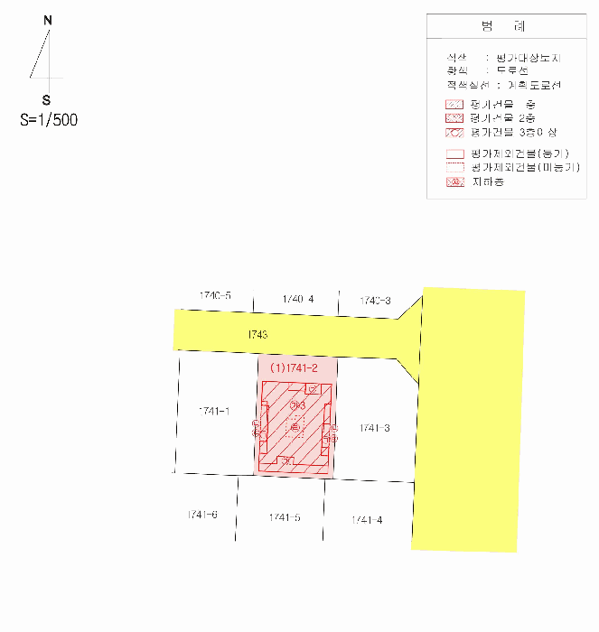 지 적 및 건 물 개 황 도