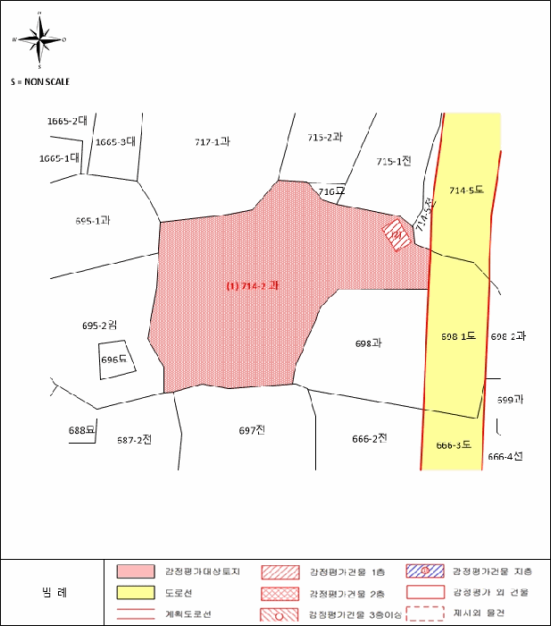 지적 및 건물개황도