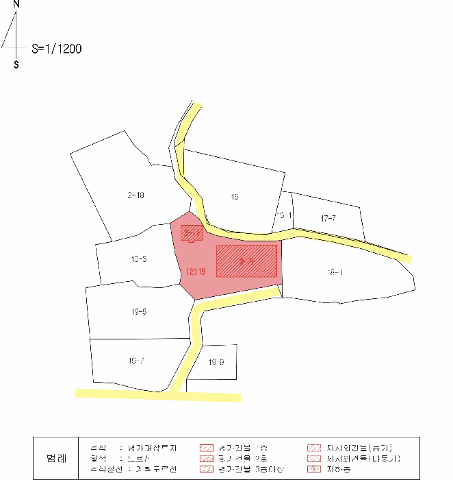 지적 및 건물개황도
