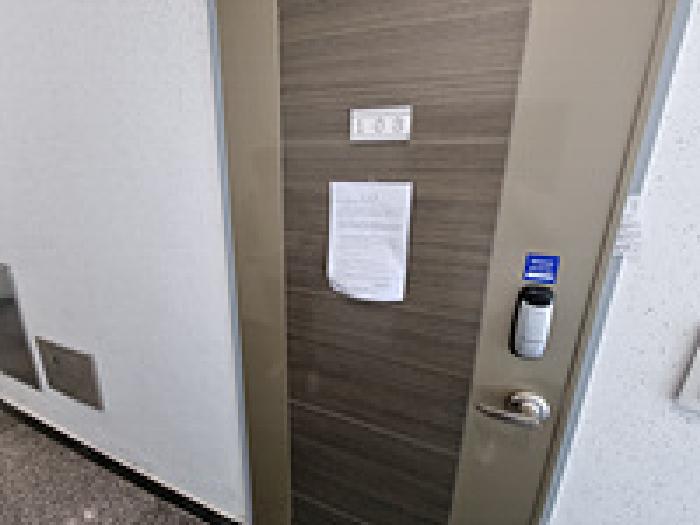 기호5 103호 안내문 게시