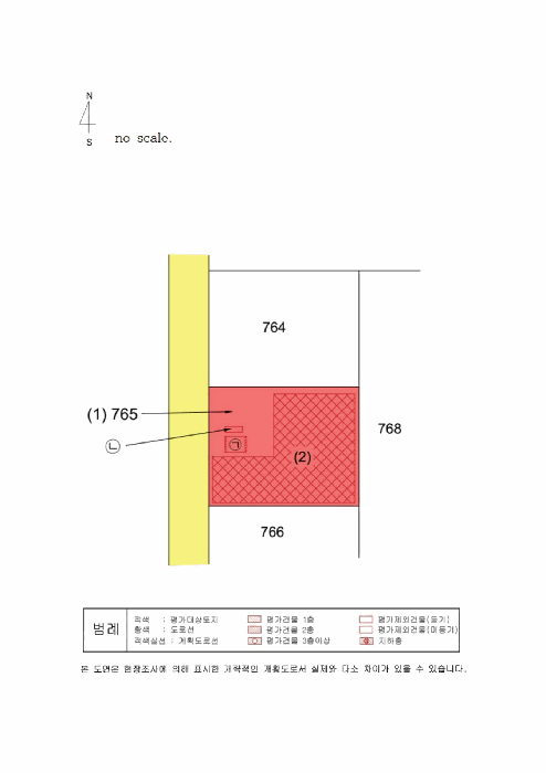 지적 및 건물개황도