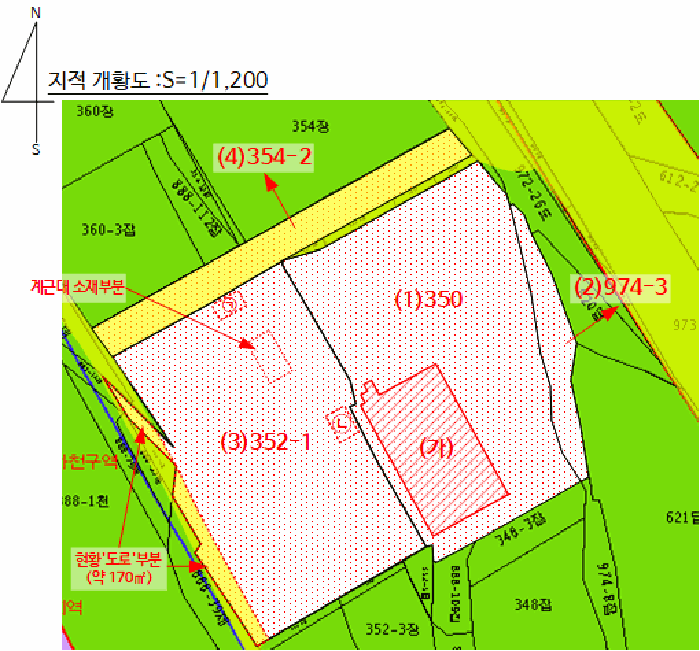 지적 및 건물개황도