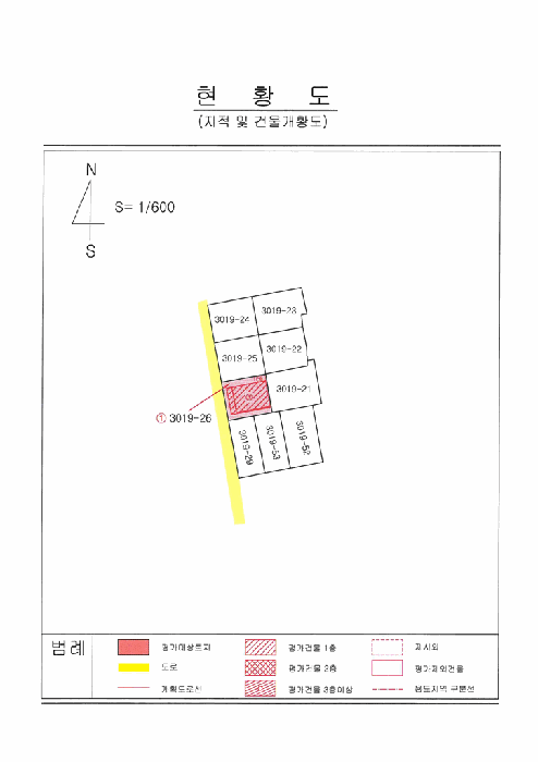 지적 및 건물개황도