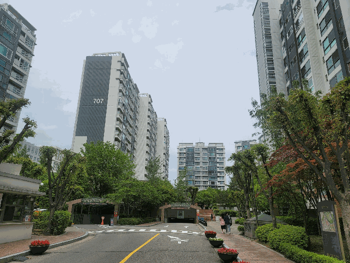단지내부전경