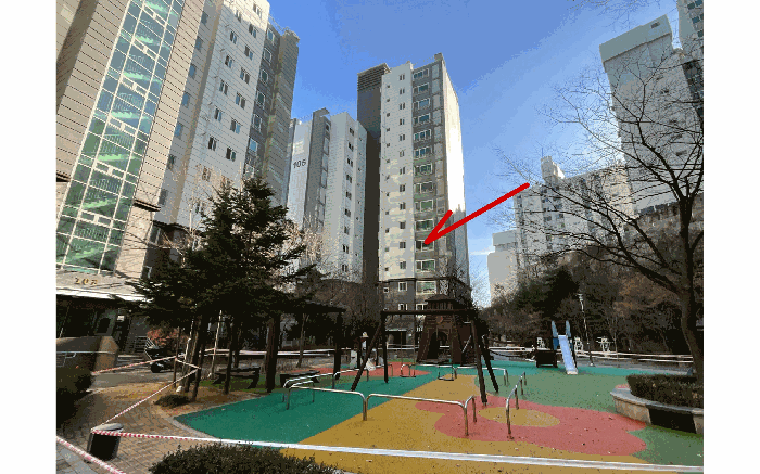 본건 북서측에서