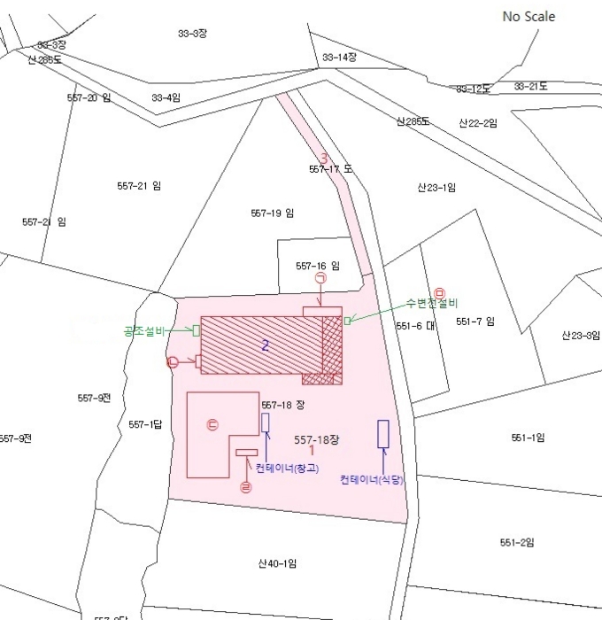 지적 및 건물배치도