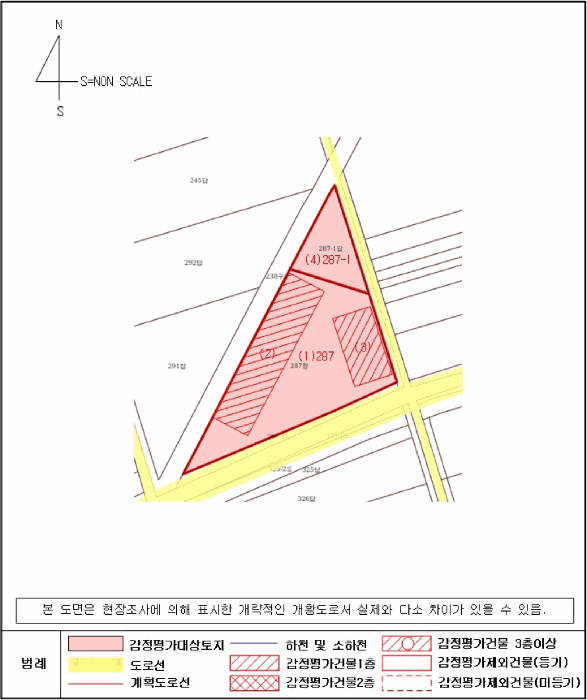 지적 및 건물개황도