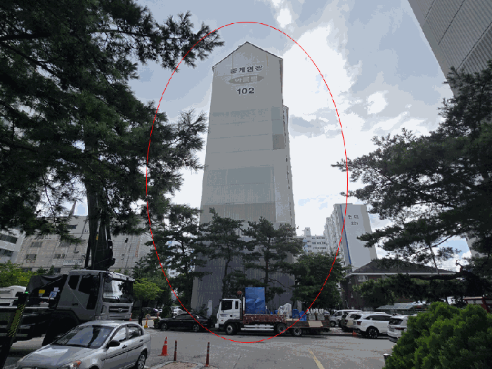 염광아파트 제102동 건물전경