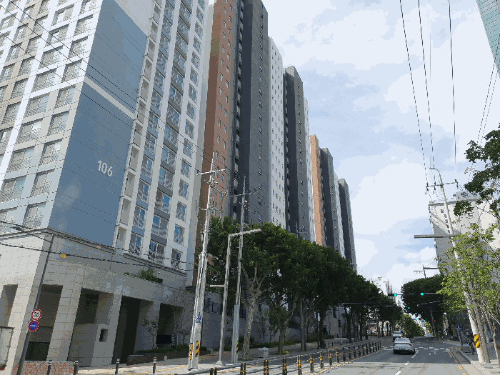 본건 북동측 전경
