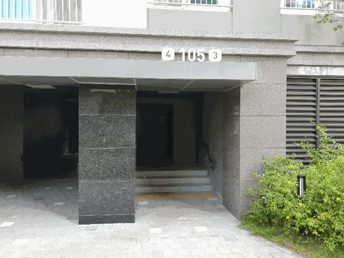 105동 3,4호라인 출입구