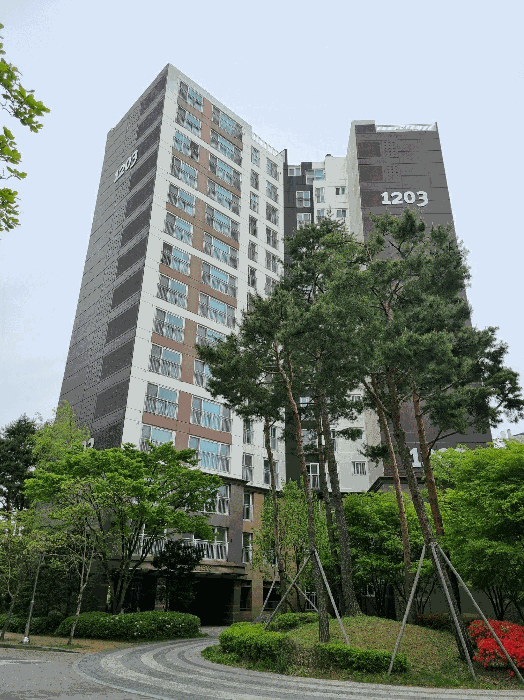 서측에서 촬영