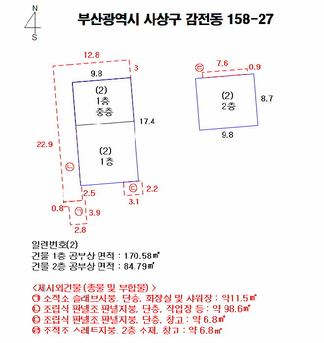 건 물 개 황 도