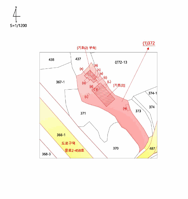지적 및 건물개황도
