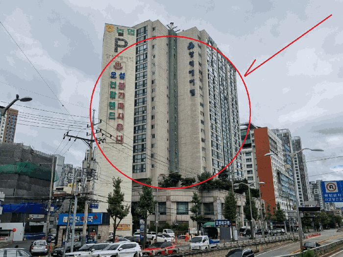 창덕에버빌 및 주위전경(남측에서 촬영)