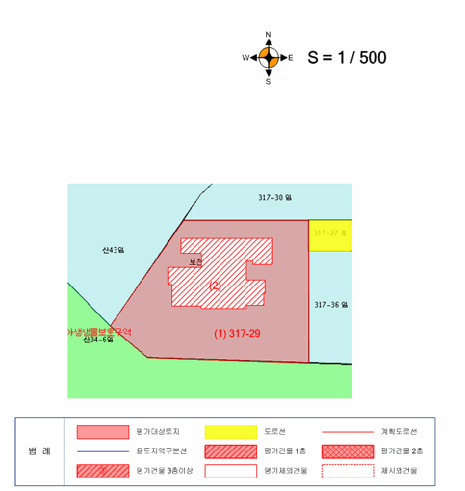 지적 및 건물개황도