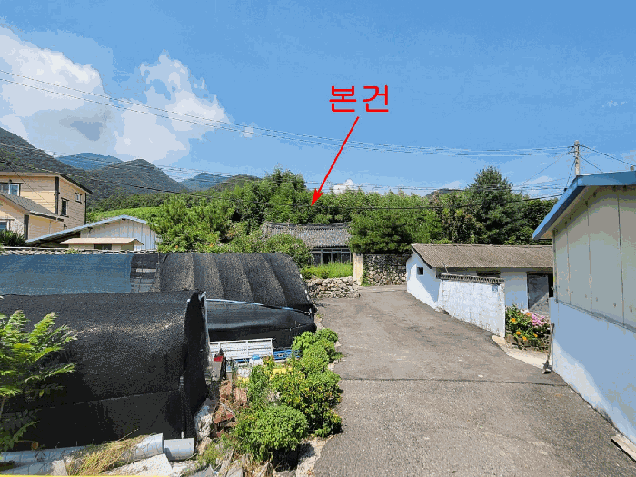 본건 및 주위전경(남동측에서 촬영)