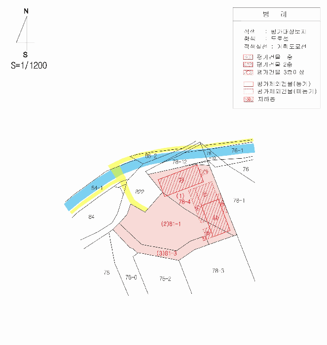 지 적 및 건 물 개 황 도