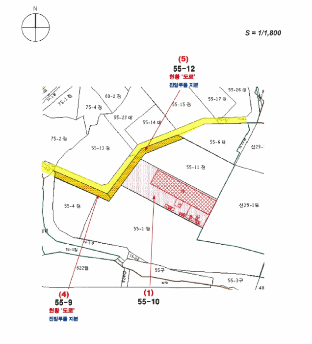 지적 및 건물개황도