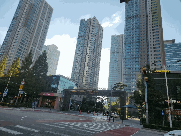 단지 전체 전경(남동측에서 촬영)