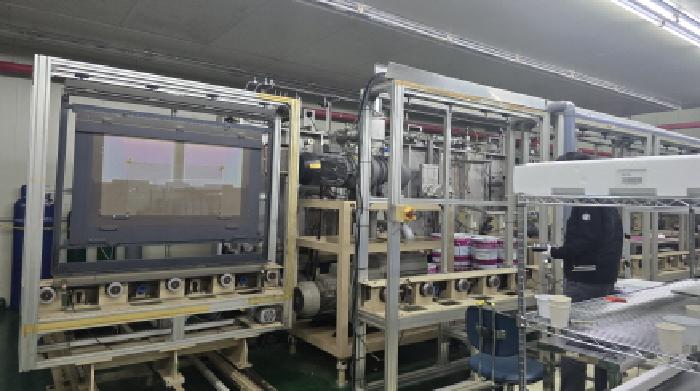 공장저당목록 1번 IN Line Sputter System의 전경