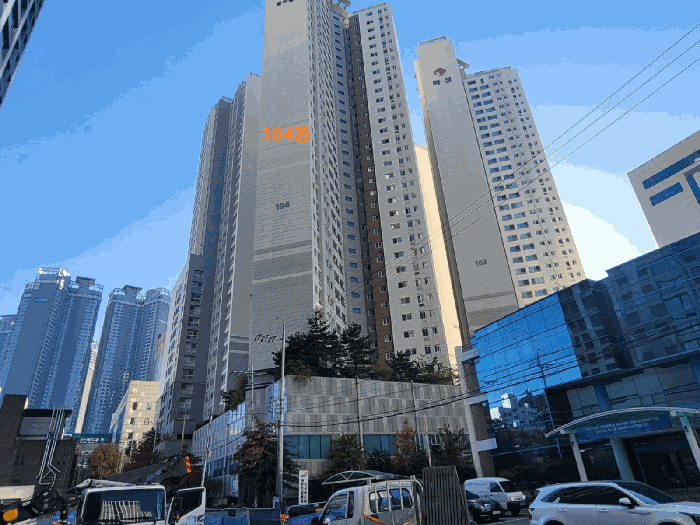 본건 소재 건물동 전경
(북동측 주변에서 촬영)