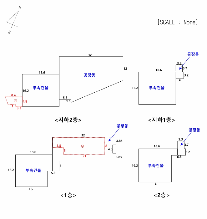 건 물 개 황 도