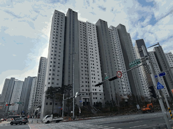 대전아이파크시티1단지 107동 전경
