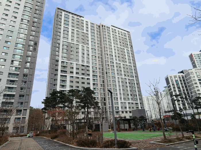 대전아이파크시티1단지 107동 전경