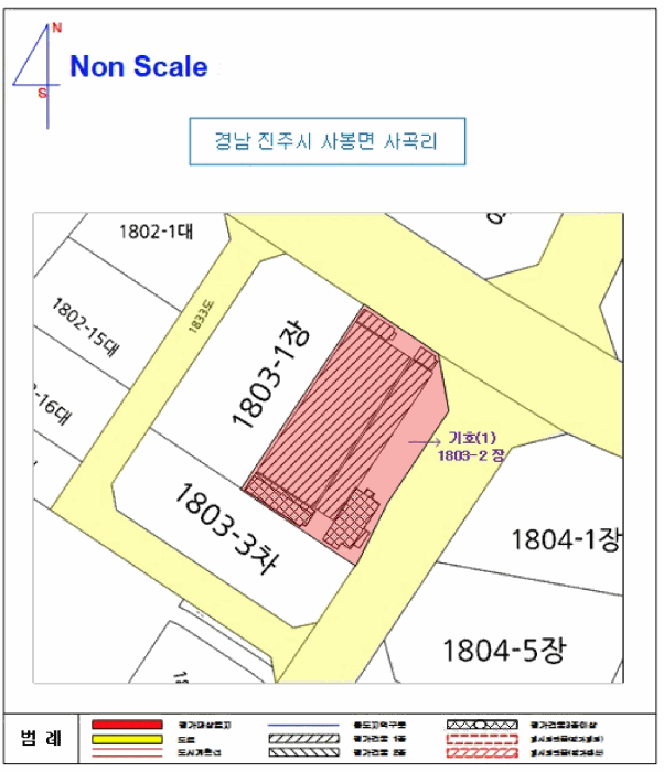 지 적 및 건 물 개 황 도