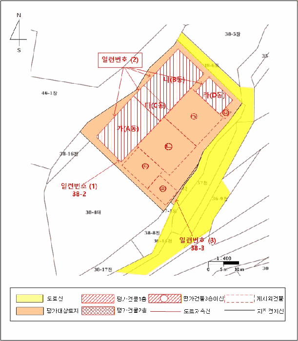 지적 및 건물개황도