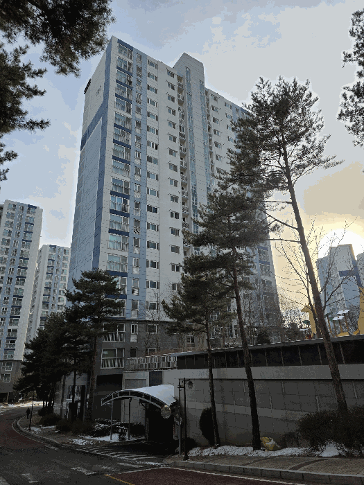 본건이 속한 동( 120동 ) 북동측 전경(前景)